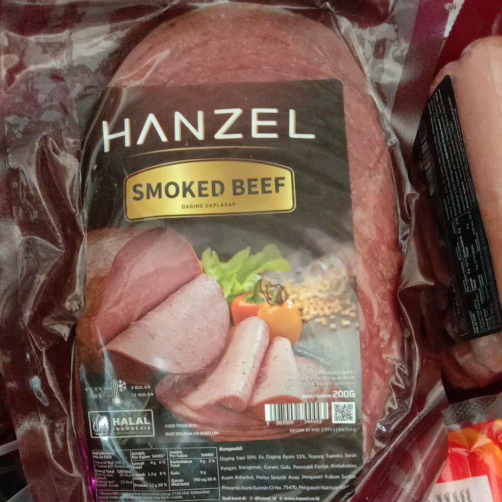 

Hanzel Smoked Beef berat 200gr