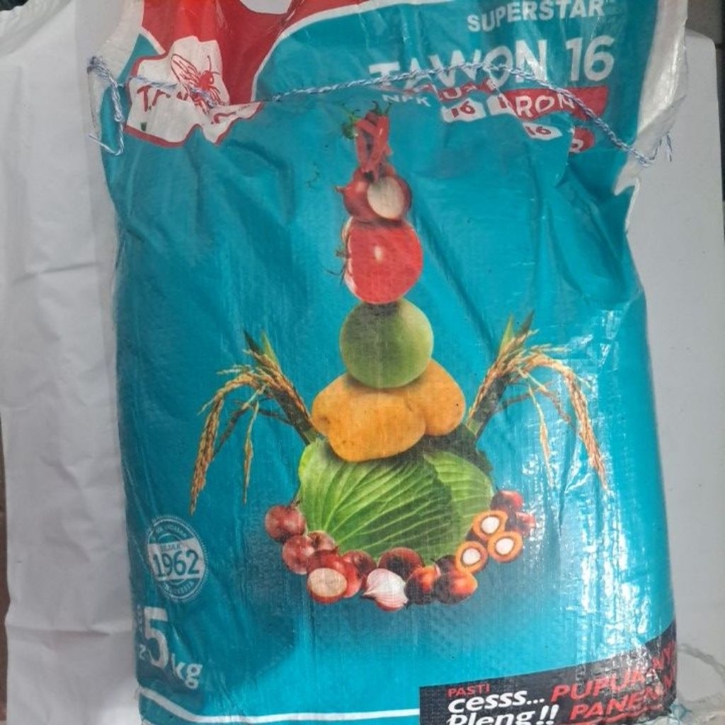 PUPUK NPK 16-16-16 TAWON  PLUS BORON 5KG
