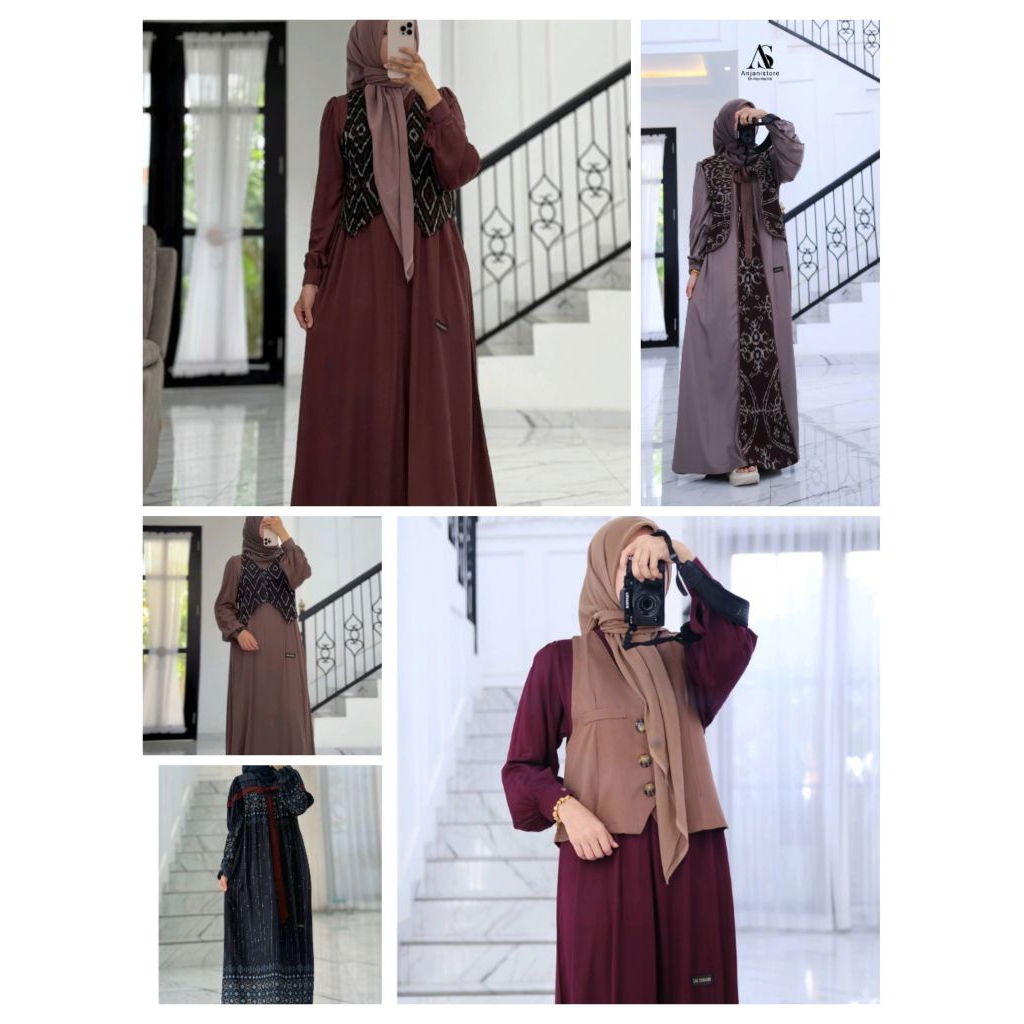Gamis Anjanistore Anjanisabila  (Ready)