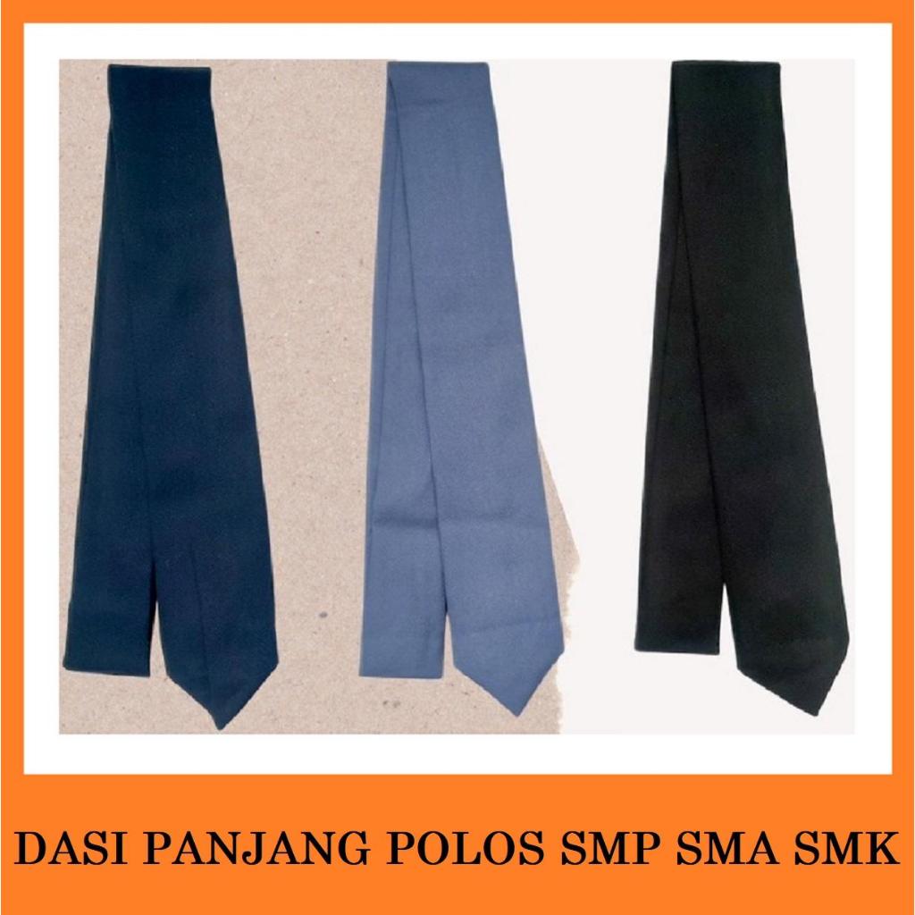 Dasi sekolah formal polos - Dasi polos anak SMP SMK/SMA - Dasi hitam polos