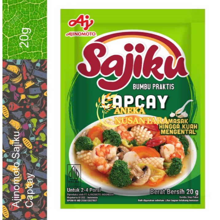 

Sajiku Bumbu Siap Pakai Aneka Sayur Capcay 20g Ajinomoto Bumbu Siap Pakai Sajiku Bumbu Capcai 20 gram Promo