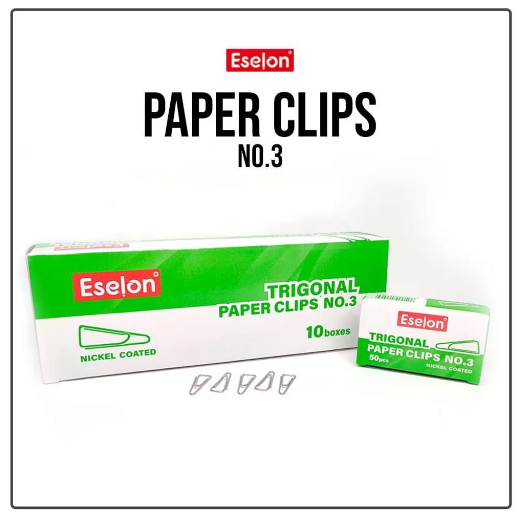 

(1 KOTAK KECIL) Klip / Trigonal Clip / Paper Clip / Penjepit Kertas no.3