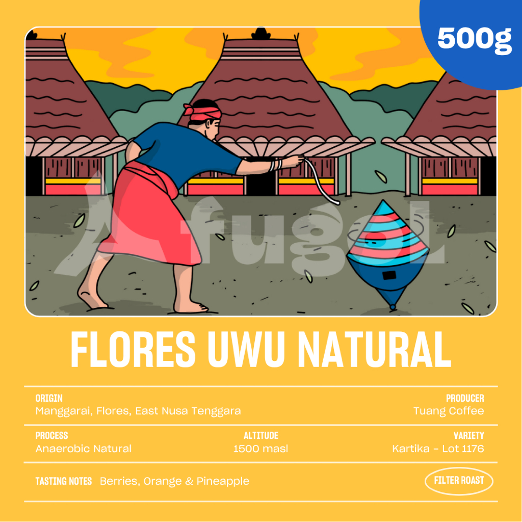 

Biji Kopi Arabika FLORES UWU ANAEROBIC NATURAL (500 gram) Specialty Arabica Coffee