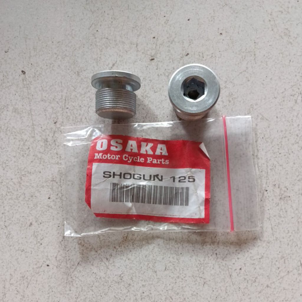 baut tutup shock depan suzuki shogun 125 smash