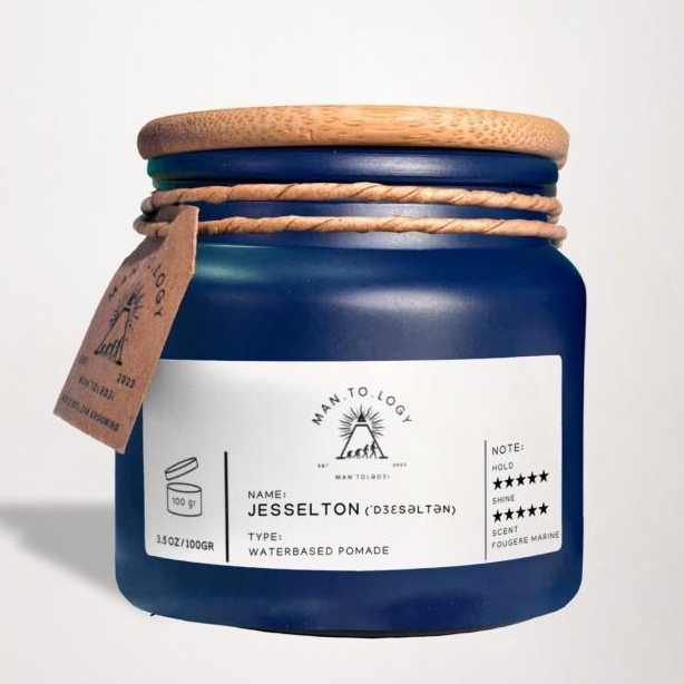 Pomade Minyak Rambut 100 Gram Mantology Jesselton Waterbased Pomade Untuk Rambut Kering Dan Susah Di