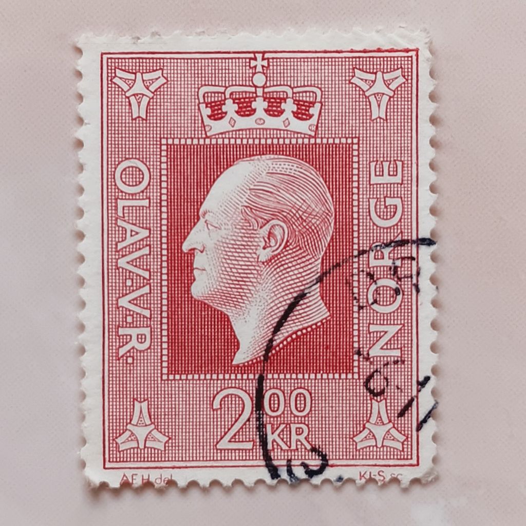 

(AD) Perangko Norwegia 1970 King Olav V 1969-1983 2 krone Used