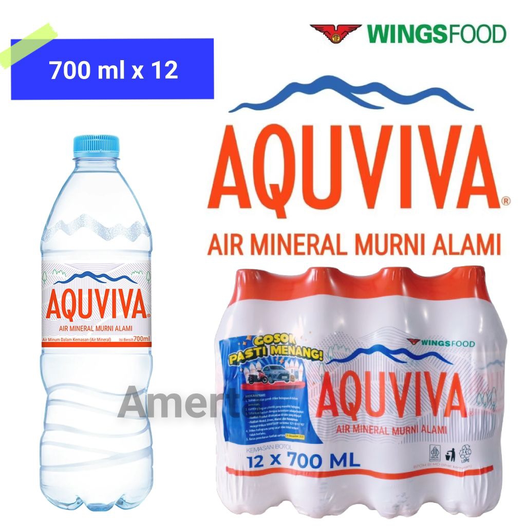 

AQUVIVA AIR MINERAL BOTOL 700ML ISI 12