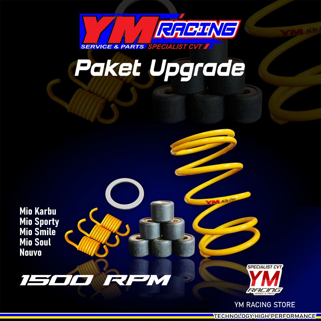 UPGRADE CVT MIO 1500 RPM ( MIO SPORTY /MIO SMILE ) PAKET UPGRADE CVT 1500RPM MIO SOUL 5TL / UPGRADE 