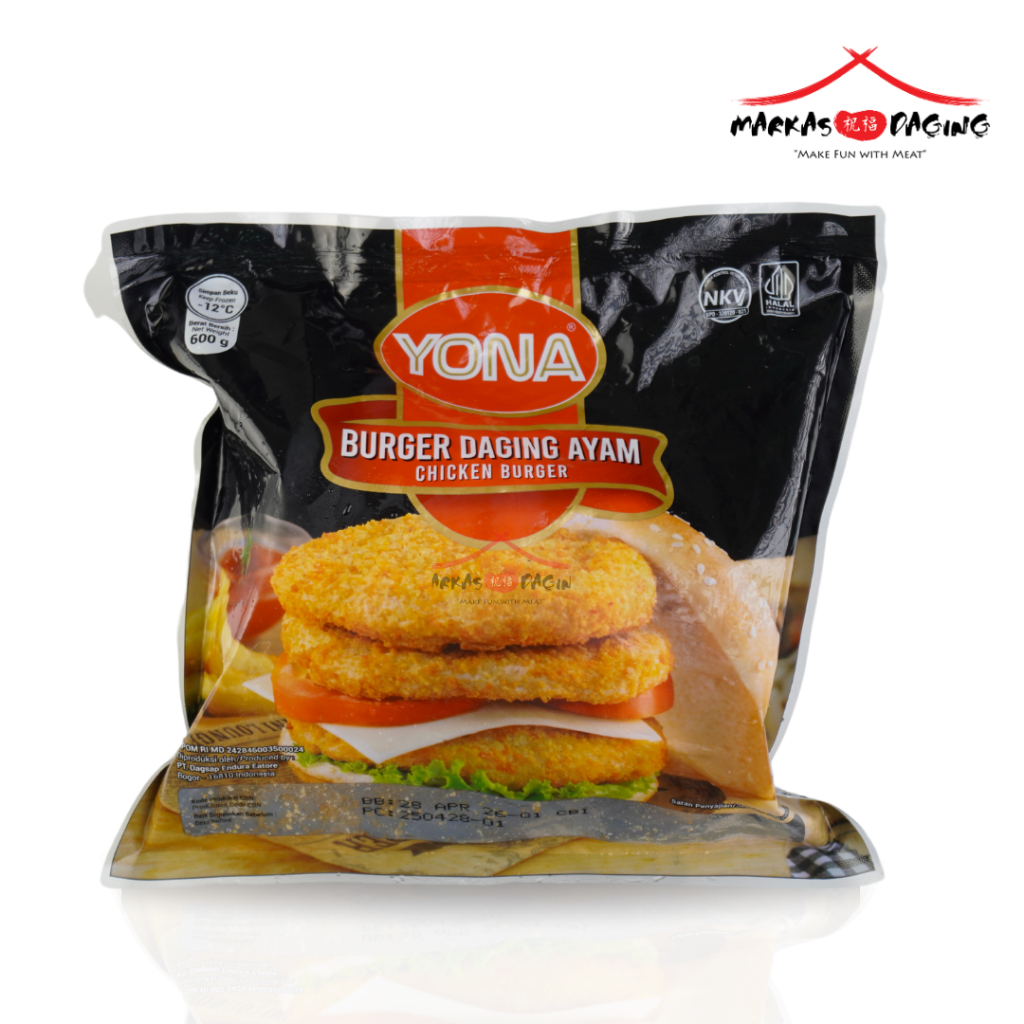 

YONA Chicken Burger 600gr - krispy chicken burger - Markasdaging