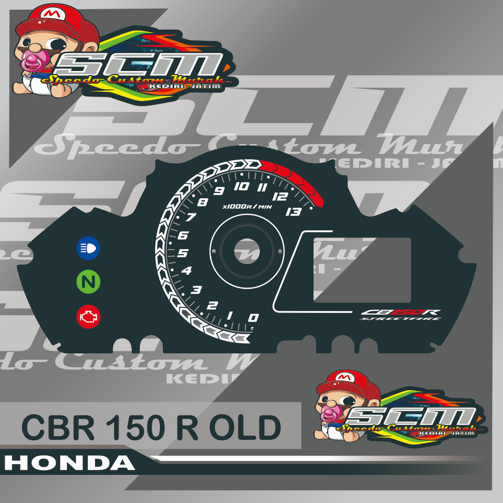 PAPAN SPEEEDOMETER CUSTOM HONDA CB150R OLD panel spidometer honda cb150r old