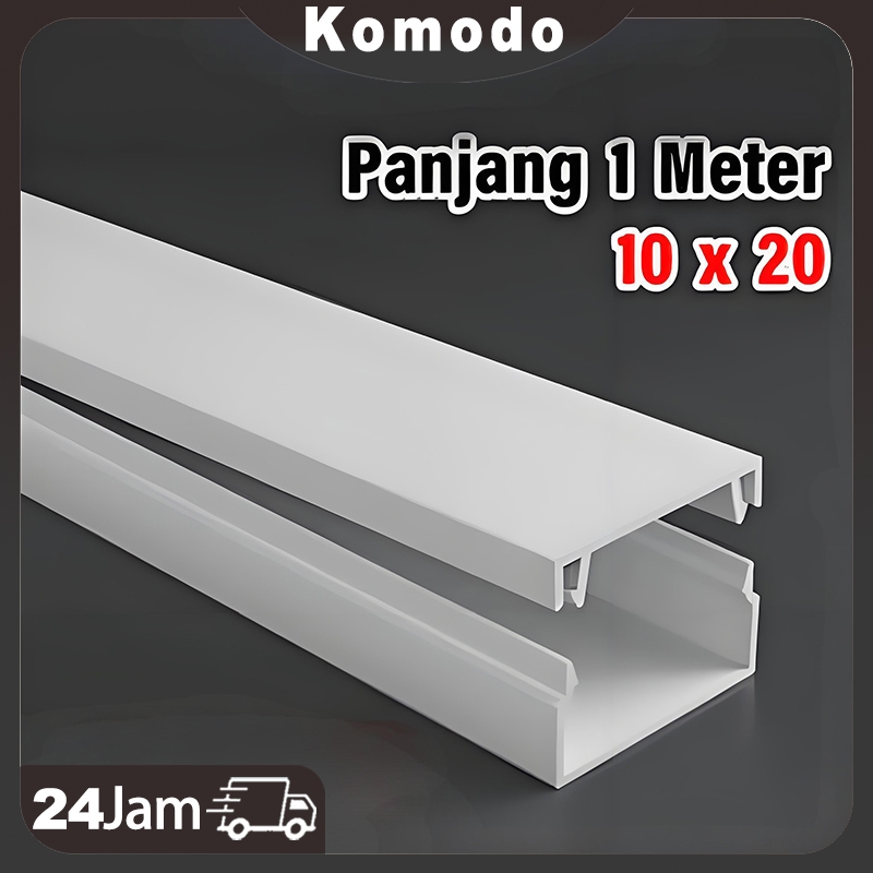Pipa Listrik Wiring Cable Duct Trunking Pvc / Penutup Kabel Duct /Kotak Dinding Lantai