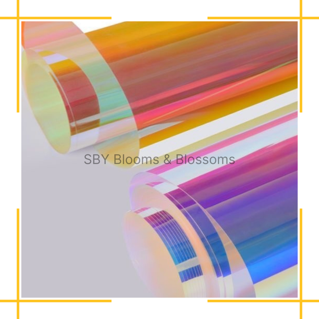 

KB6045 57x53 Kertas Bunga Hologram/ Flower Wrapping Symphony Film / Kertas Kado / Kertas Buket Bouquet Plastik