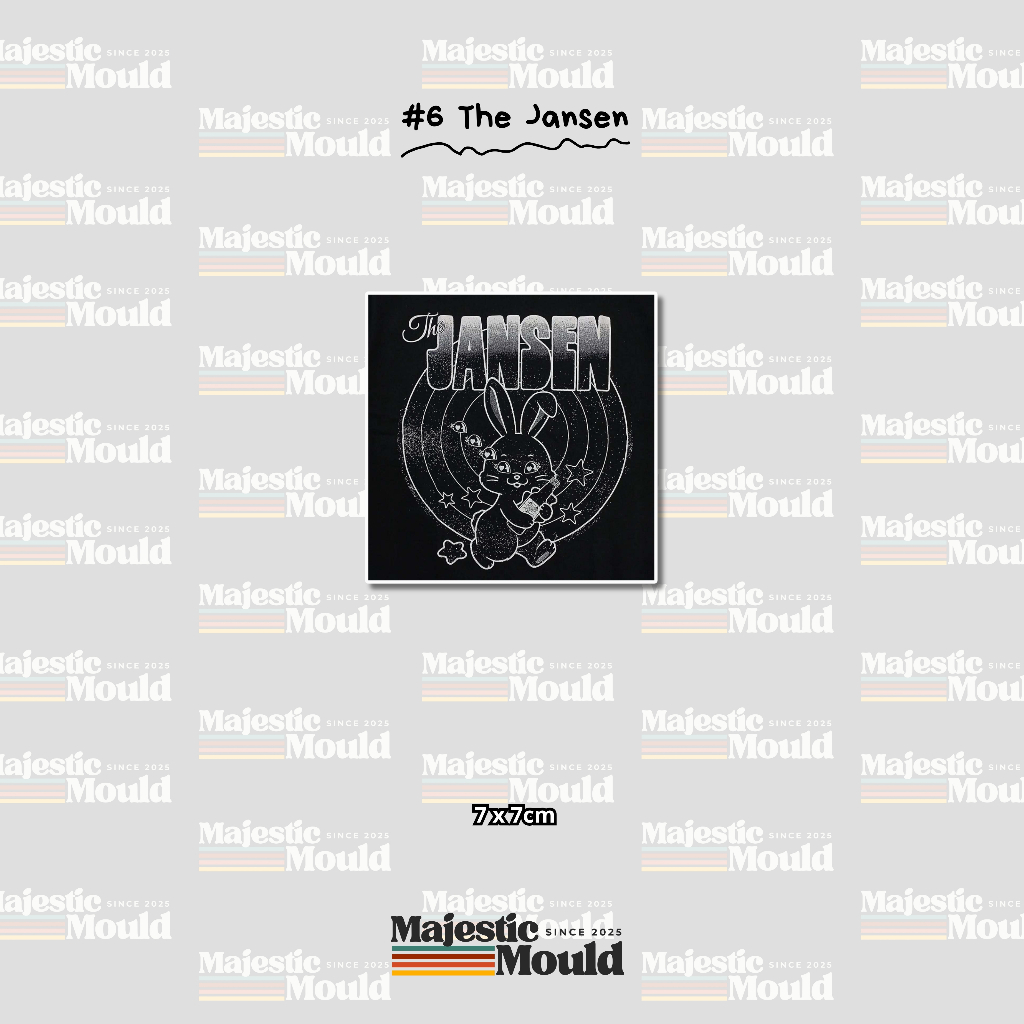 

#6The Jansen– Stiker Band Vinyl Glossy | Tahan Air & Luntur (Laptop/Helm/Tumbler/dan media lainnya)