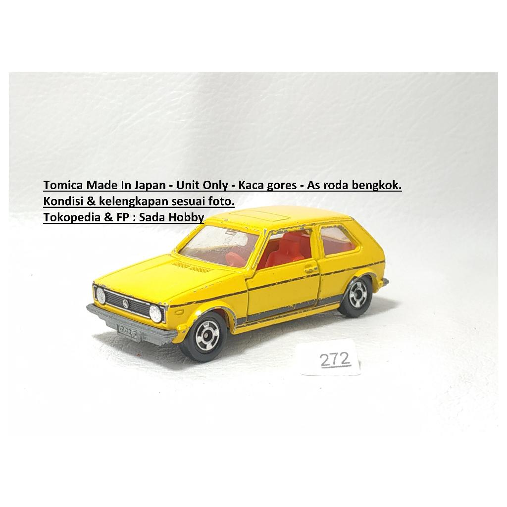 Vintage Tomica No F5 Volkswagen Golf GLE Kuning Japan Loose