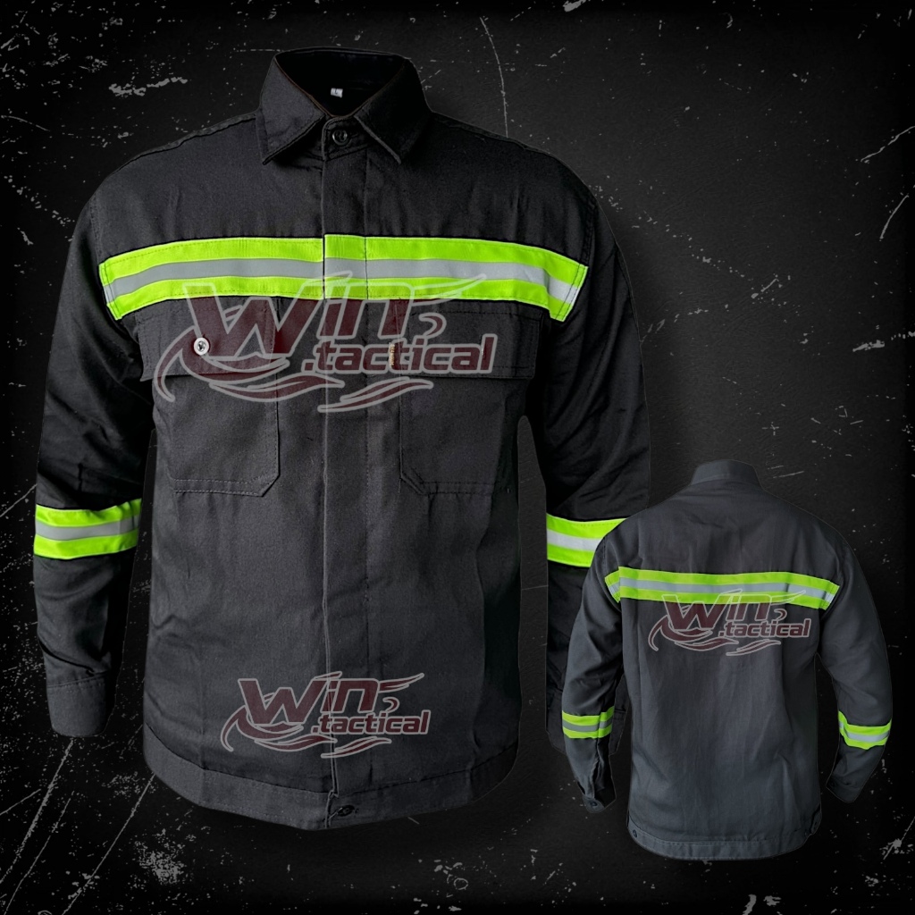 DISKON WEARPACK ATASAN KEMEJA SAFETY BAJU SEFTY LENGAN PANJANG KANCING