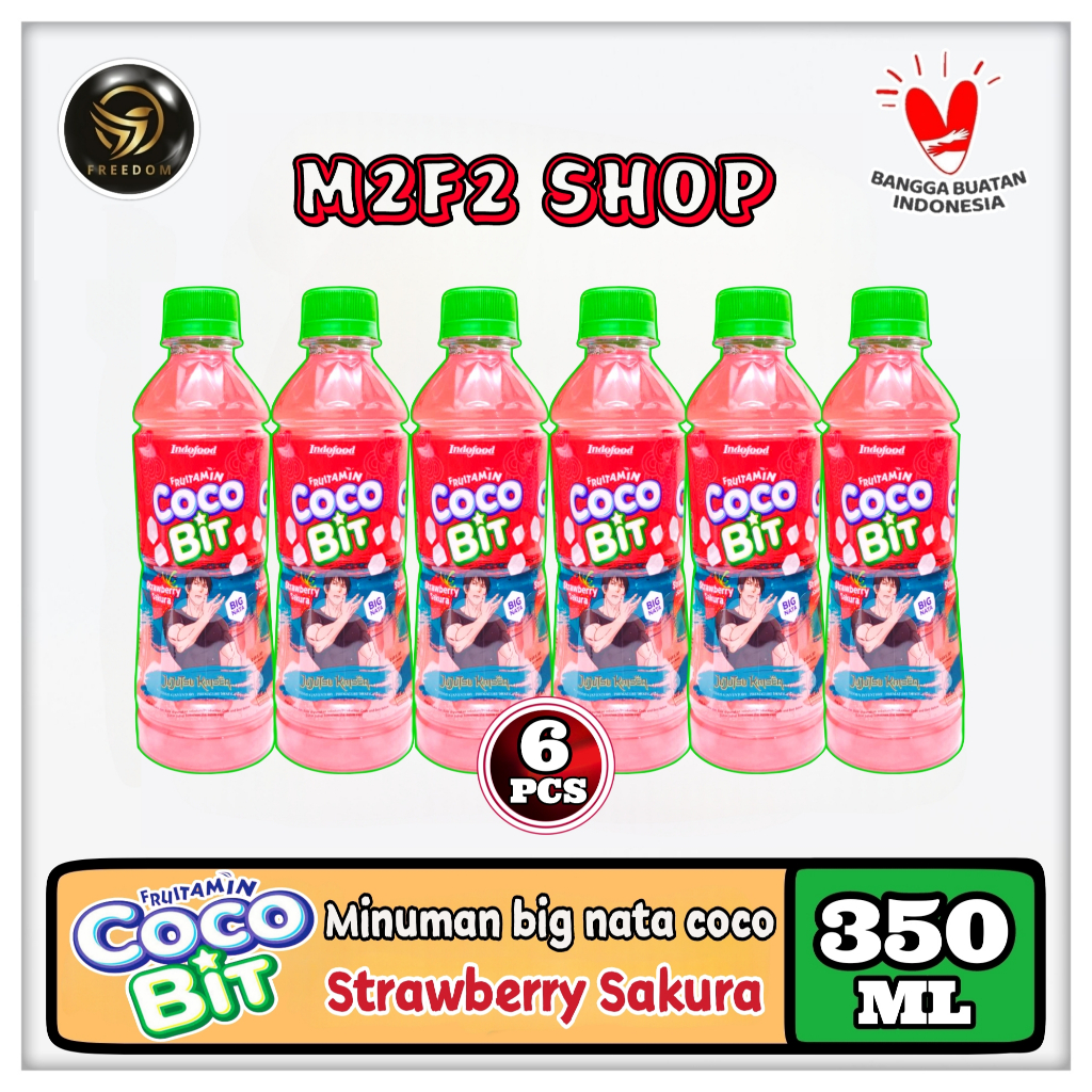 

Fruitamin Minuman Cocobit Big Nata De Coco Strawberry Sakura | Stroberi Botol Pet - 350 ml (Kemasan 6 Pcs)