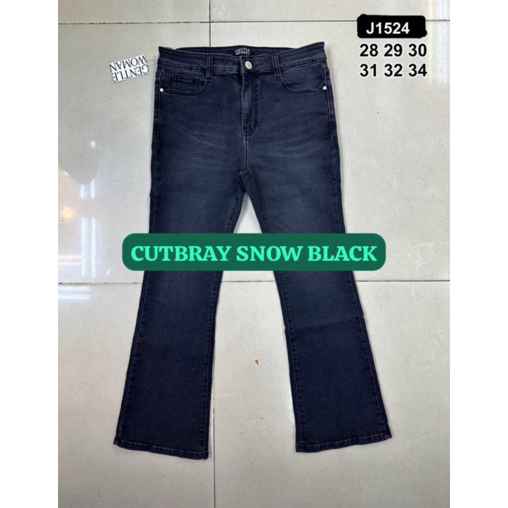 CELANA JEANS CUTBRAY SNOWBLACK BEANPOLE GW PREMIUM IMPORT
