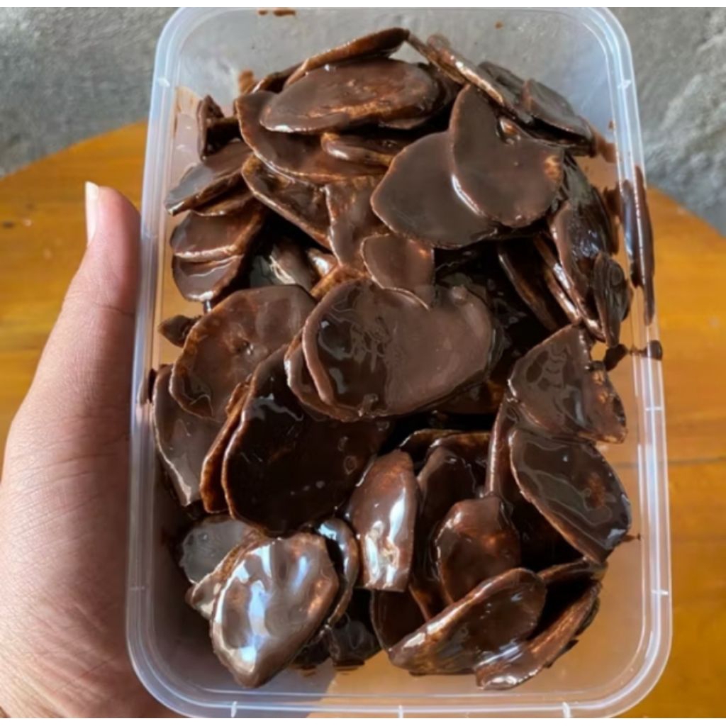 

Keripik pisang coklat lumer