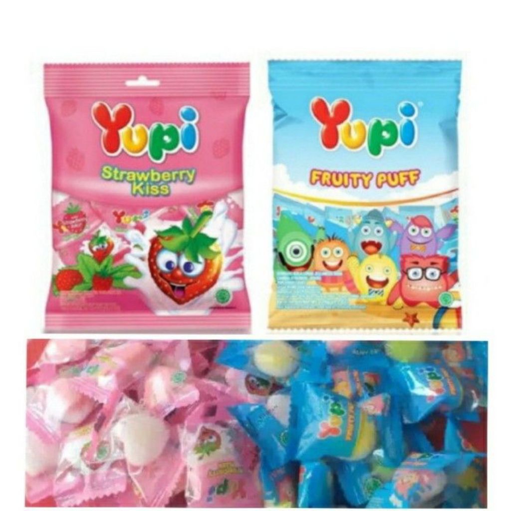 

Permen Jelly Yupi Strawberry dan Fruity Puff