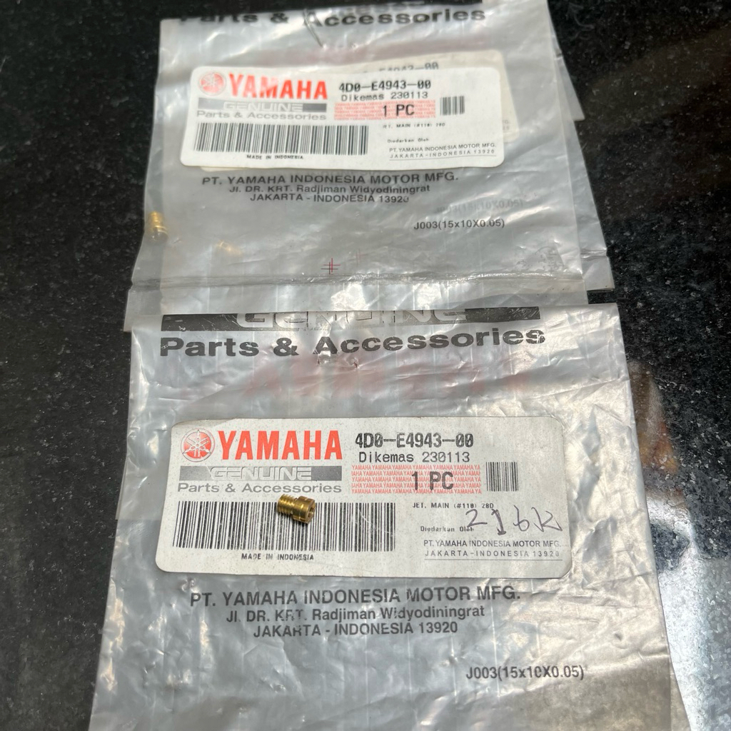 main jet spuyer Yamaha Mio sporty Fino UK 110 original Yamaha Nos