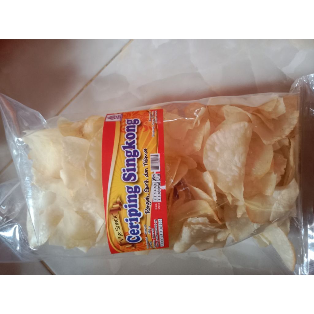 

Kripik Singkong Asin 250gr/pcs
