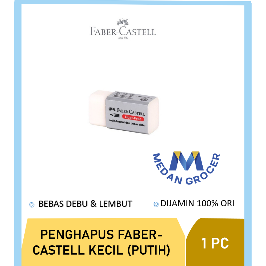 

Penghapus stip kecil Faber Castell PUTIH 1pc SATUAN