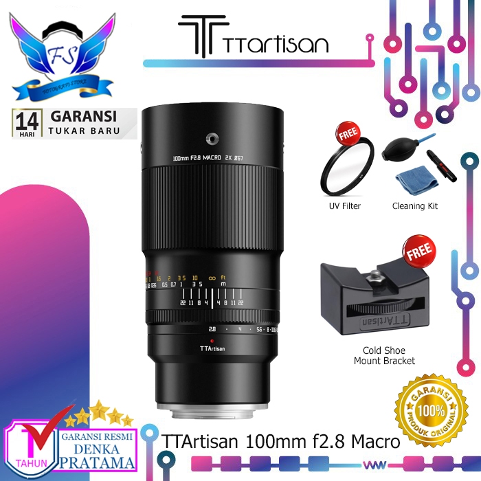 TTArtisan 100mm f2.8 Macro for Fujifilm X TTArtisans 100 f/2.8 Fuji Garansi Resmi Original