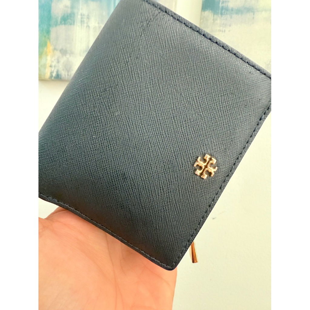 [PRELOVED] Tory burch wallet navy