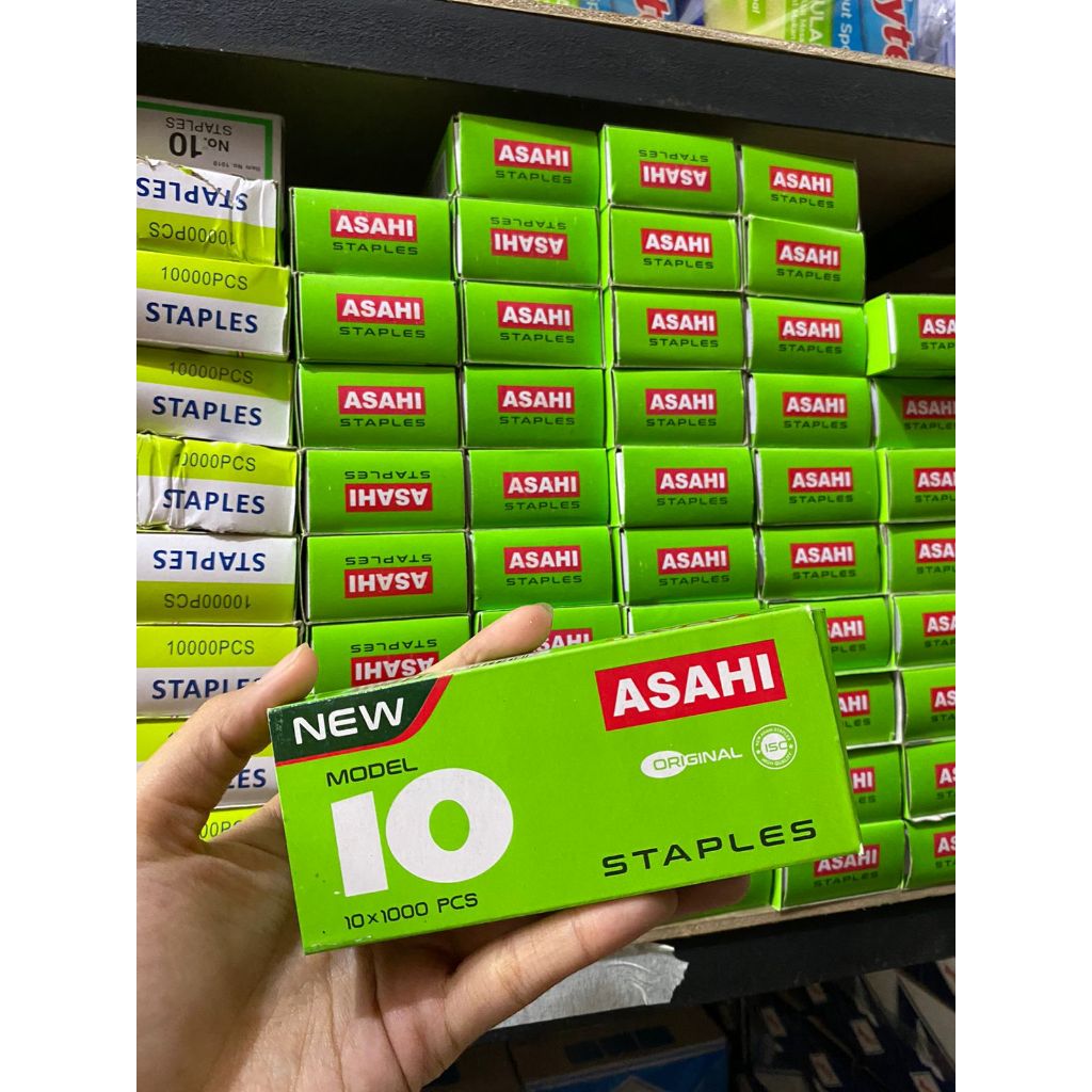 

Asahi Staples Model 10 Kapsul 1000 Pcs/Isi Staples Asahi No 10 Kecil