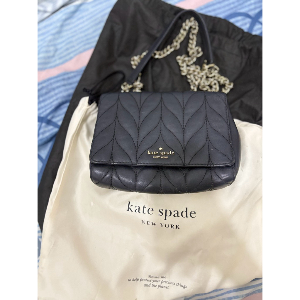 [Preloved Like New] Kate Spade Mini Emelyn Briar Lane Quilted Black