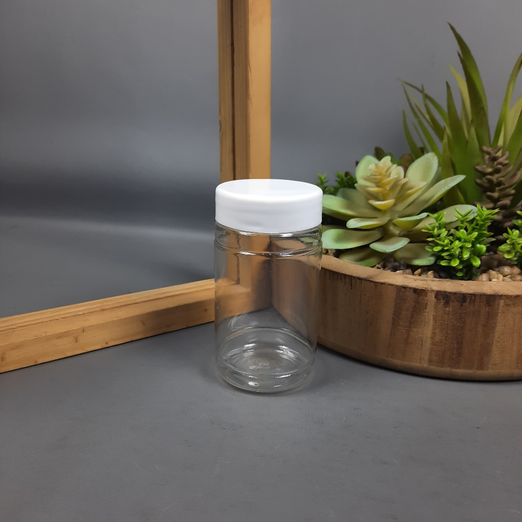 Botol Kapsul ProRound 100 ML Natural / Botol Kapsul Obat 100 ML