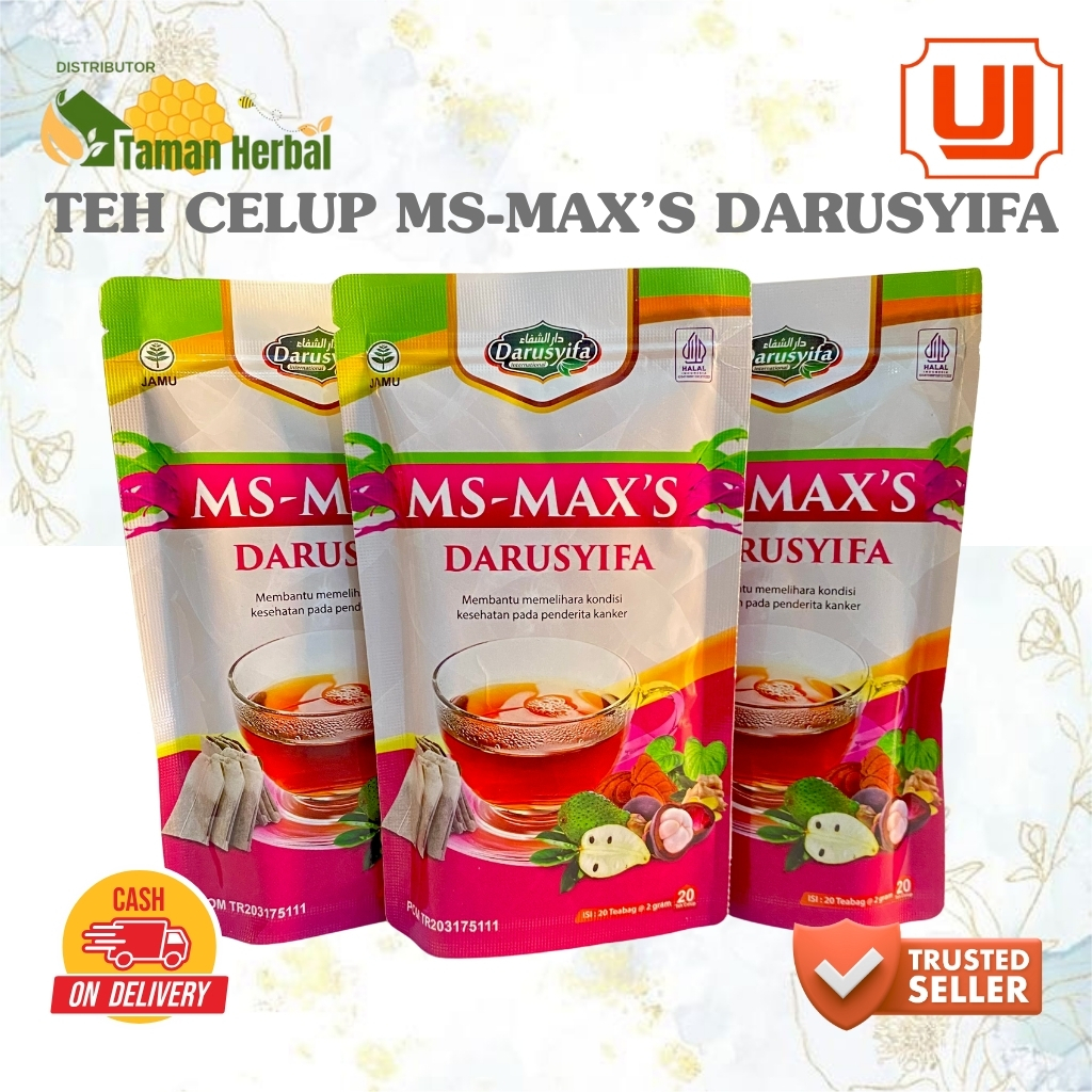 

TEH CELUP MS-MAX'S DARUSYIFA (ISI 20 TEABAG) / TEH KULIT MANGGIS PLUS DAUN SIRSAK 100% BAHAN ALAMI