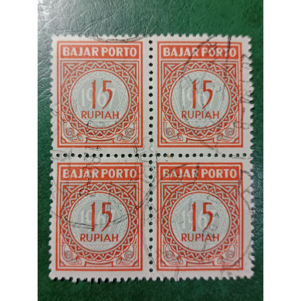 

Prangko Indonesia Rp 15 Blok 4 Porto Tahun 1967 USED
