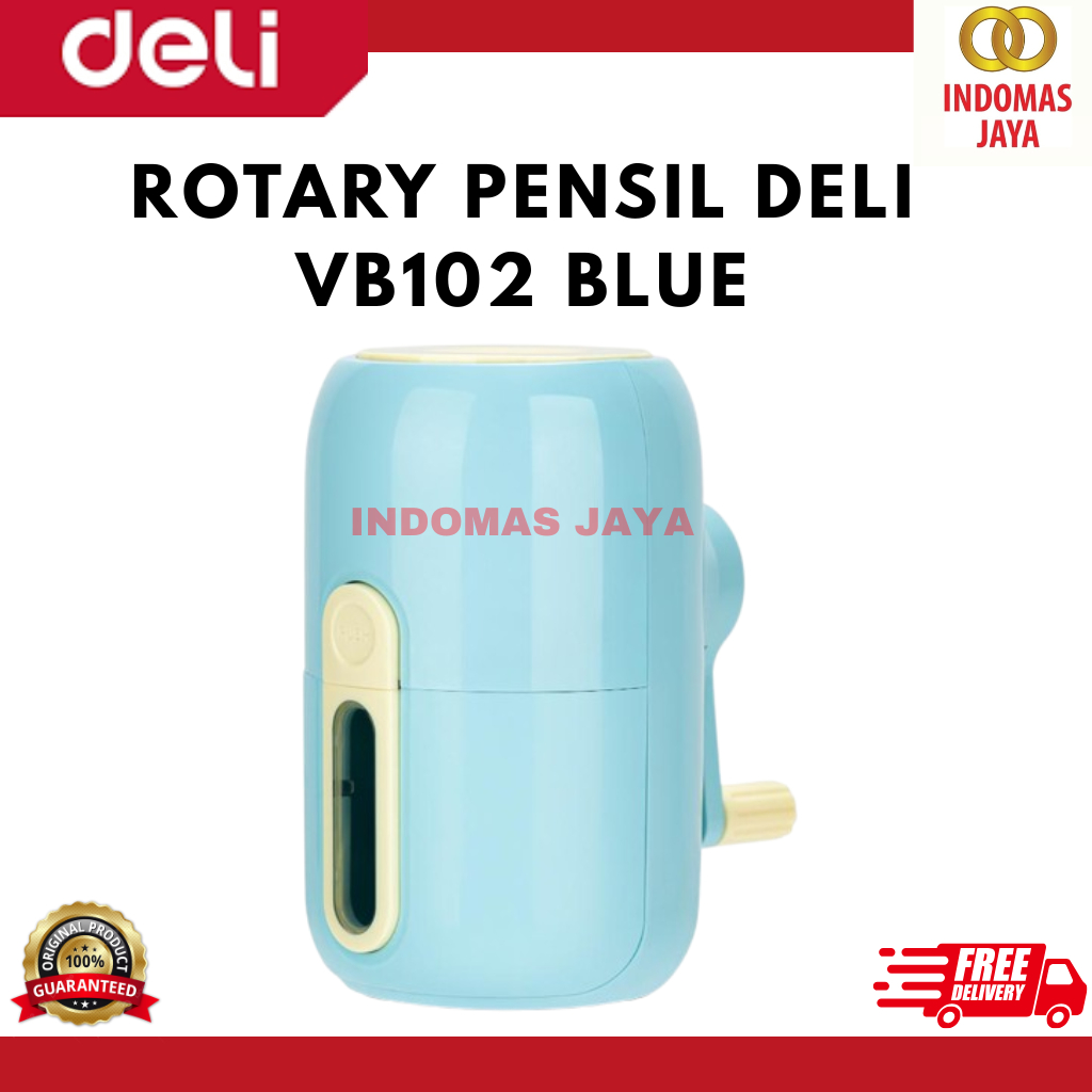 

Rautan Deli Rotary Pencil Sharpener Vertical Auto Feed BLUE VB-102