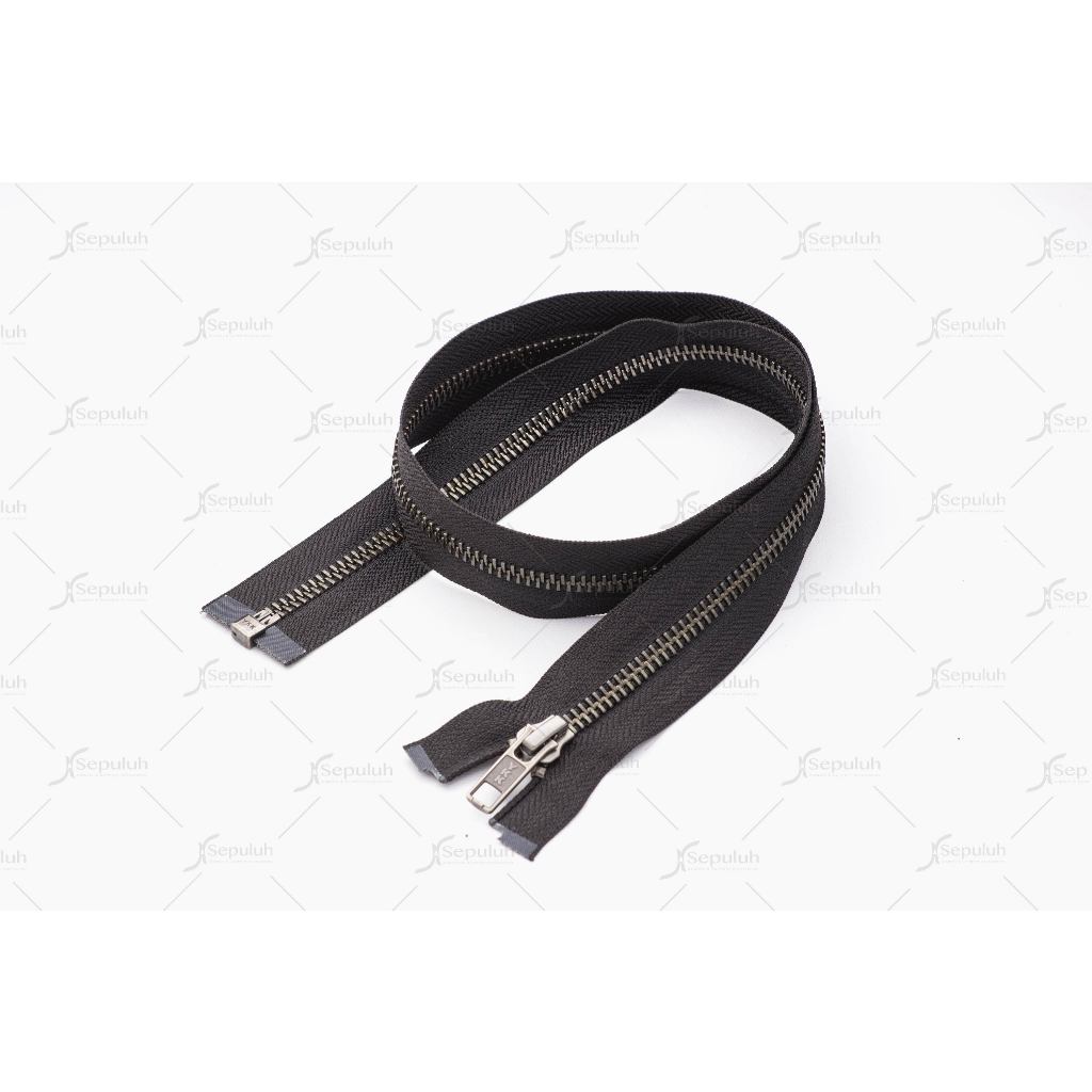Ritsleting Sleting Zipper YKK Jaket Besi - Rel Black Nickel No. 5 -RGTHOR-56 (1 Lusin)