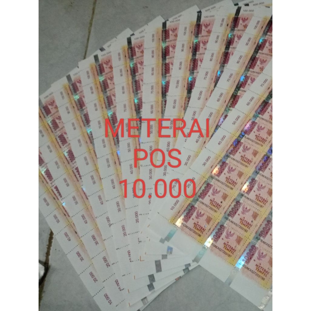

meterai pos 10.000