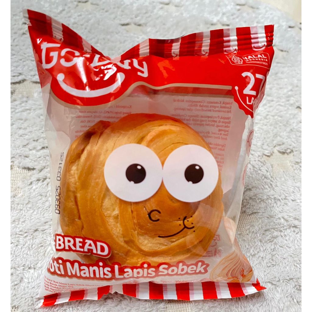 

Go-day roti manis lapis sobek | cromboloni croissant original | Paket 10 pcs HALAL |BPOM / jajan anak