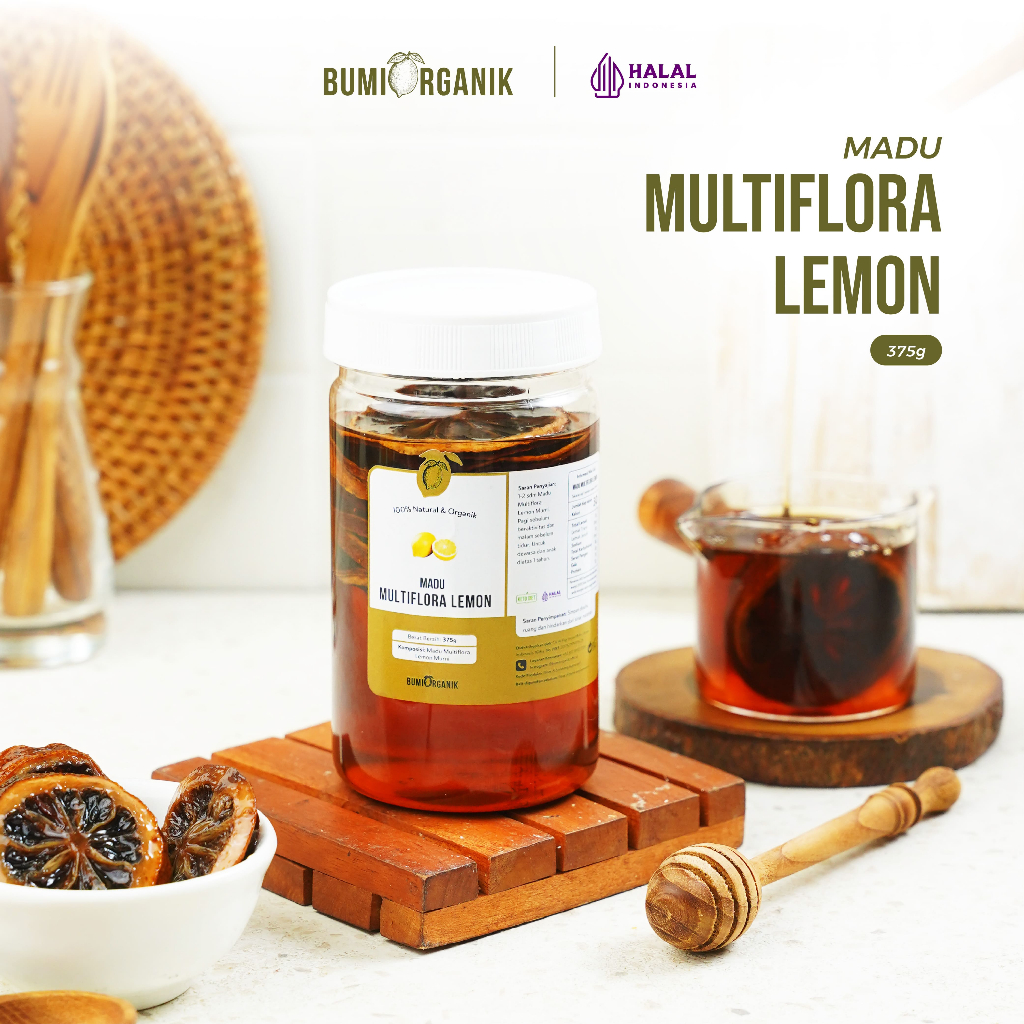 

MADU MULTIFLORA LEMON ASLI BUMI ORGANIK - MADU MULTIFLORA DAN LEMON KERING - MADU MULTIFLORA MURNI 100% - LEMON KERING - DRIED LEMON - MULTIFLORA HONEY - MADU DIET PELANGSING - SAFIYA - BEST HONEY OFFICIAL STORE - NUTRIFARM