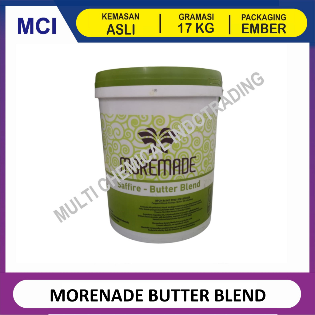 

MOREMADE BUTTER BLEND / BUTTER BLENDING - KEMASAN ASLI 17 KG