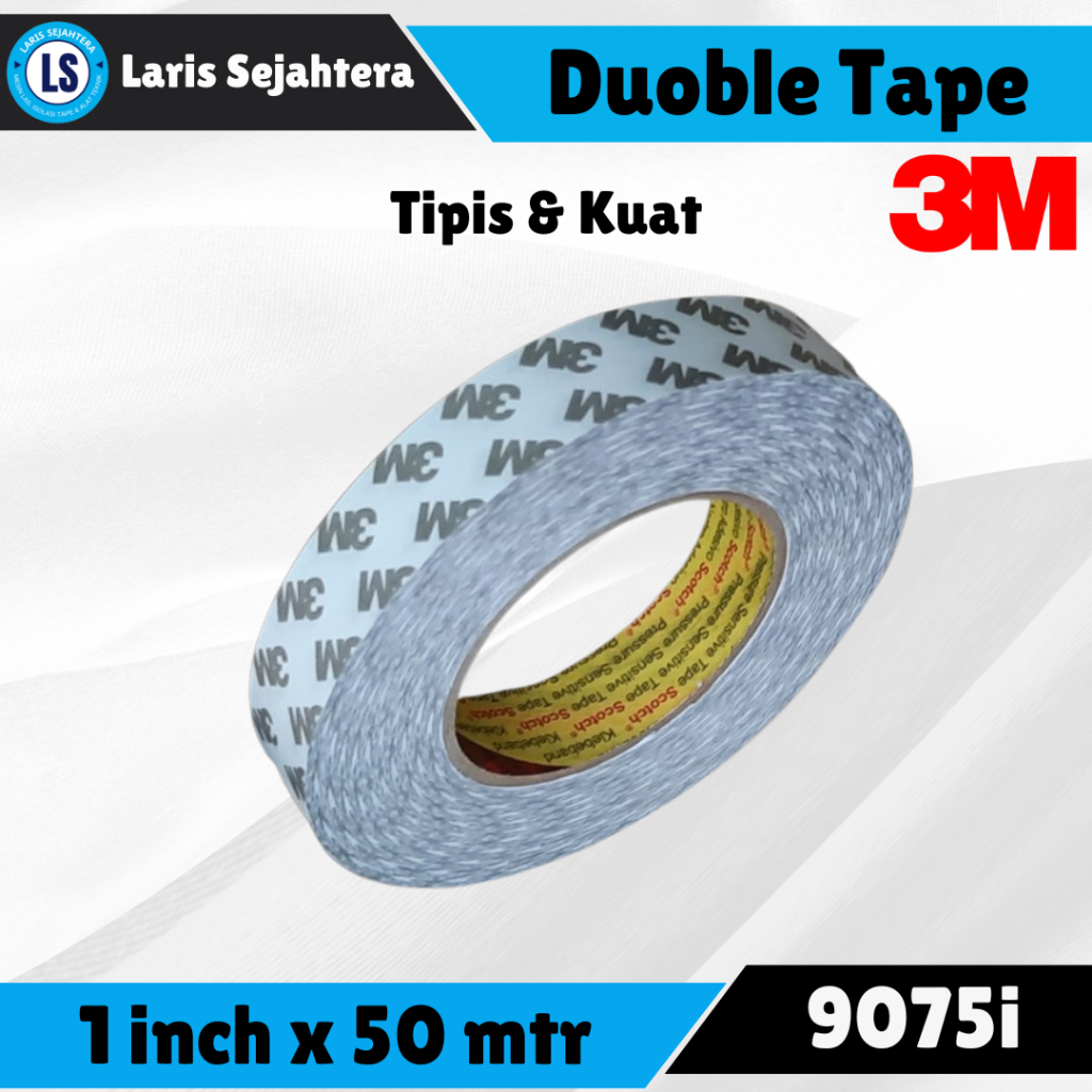 3m Duoble Tape 1 inch  x 50 mtr Tipis Kuat tissue