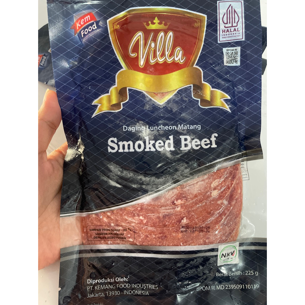 

villa Smoked Beef Daging Smoked Beef daging Luncheon Matang 225g premium