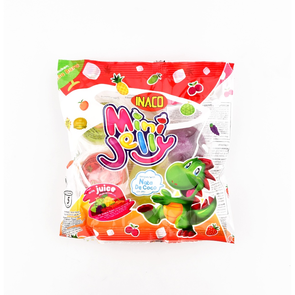 

AGAR-AGAR JELI INACO ISI 5 JELLY RASA BUAH @ 15 GRAM INAKO JELLY ANAK