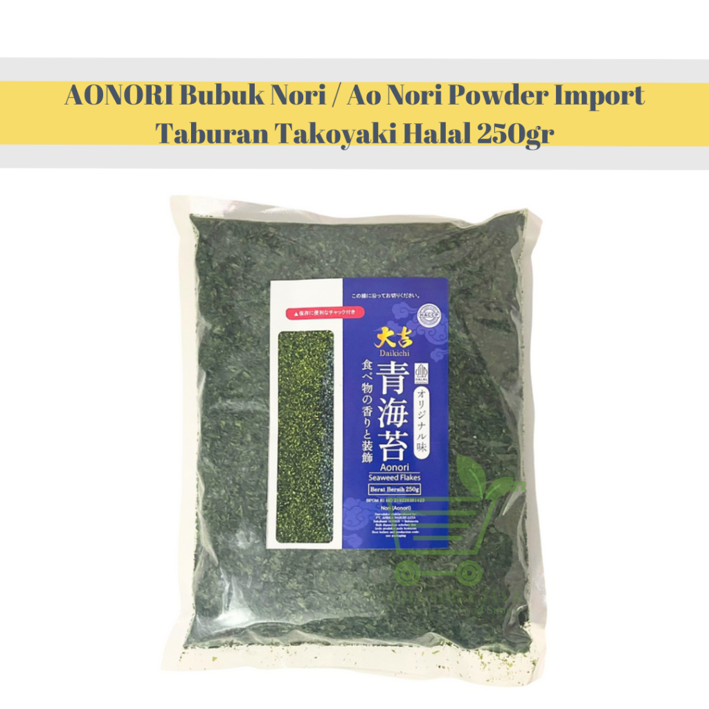 

Techaddict Store Aonori Bubuk Nori / Ao Nori Powder Taburan Takoyaki Halal 250/Gr