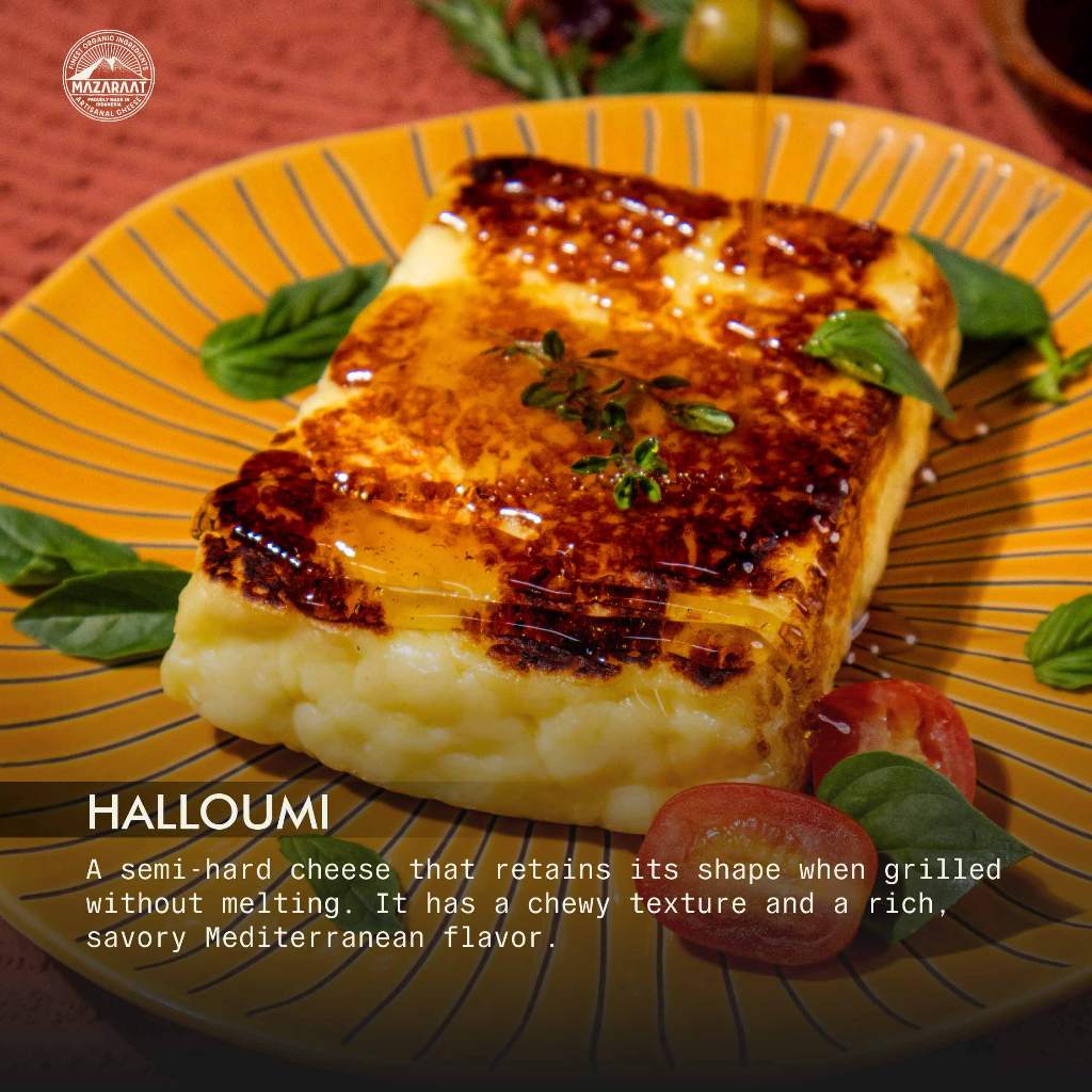 

MAZARAAT Keju Artisanal Halloumi (Grilled Cheese)