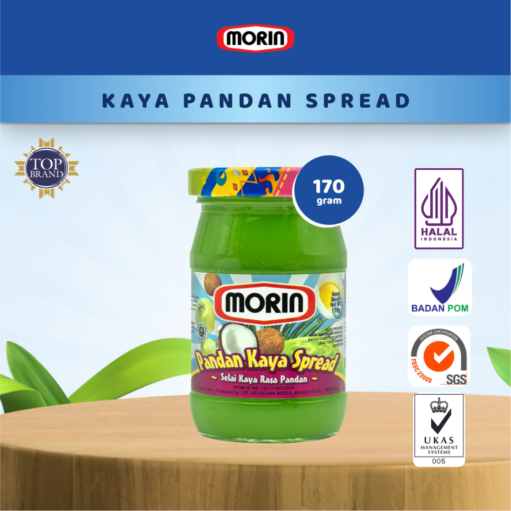 

Morin Selai Pandan Kaya Spread - All Size 170 gr 330 gr