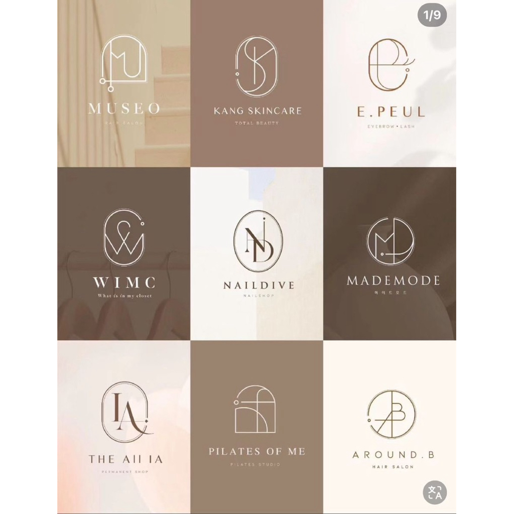 (DRAN MONOGRAM AESTHETIC) JASA BIKIN DESAIN LOGO OLSHOP BISNIS SIMPLE WEDDING MONOGRAM AESTHETIC
