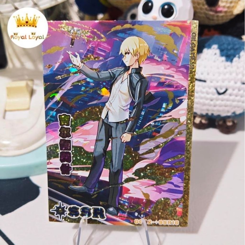 Gilgamesh Kartu Fate Stay Night CCG Goddess God Card Atlas Of God SSR+ Diamond Tebal Collection Card