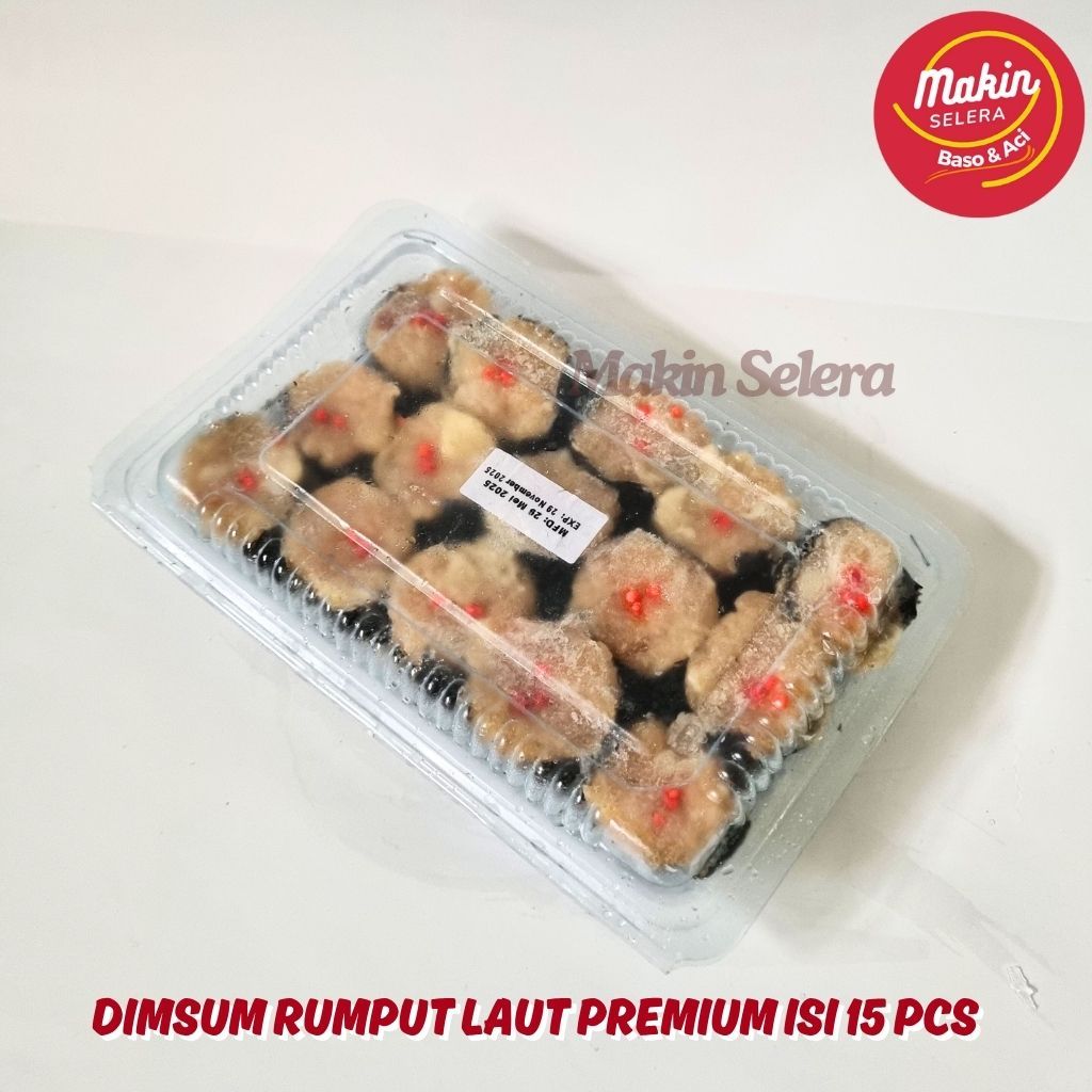 

( Frozen ) Dimsum Rumput Laut Premium Isi 15 Pcs ( Bukan Dimsum Murah2 ya Say ) By Makin Selera