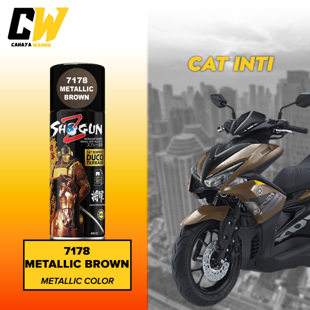 Cat Pilox Cokelat Metalik Brown Magnesium Shogun Z Paint Metallic Brown 7178