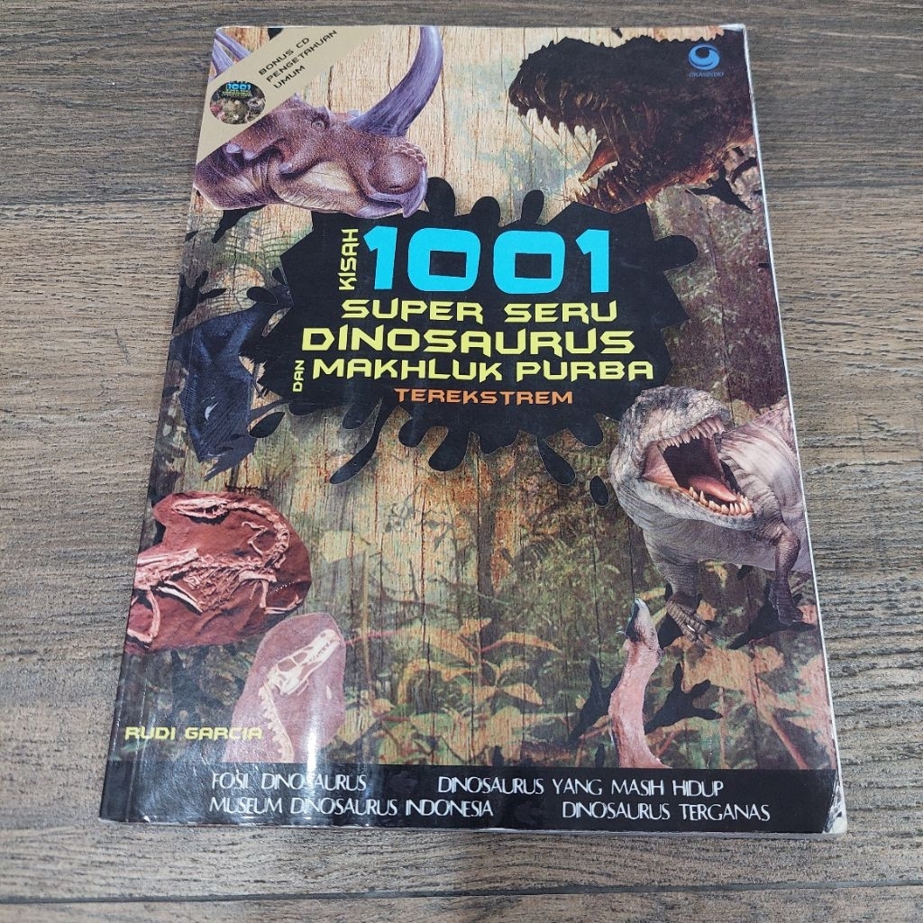 BOOK - BUKU NOVEL KISAH 1001 SUPER SERU DINOSAURUS DAN MAKHLUK PURBA TEREKS TREM OLEH RUDI